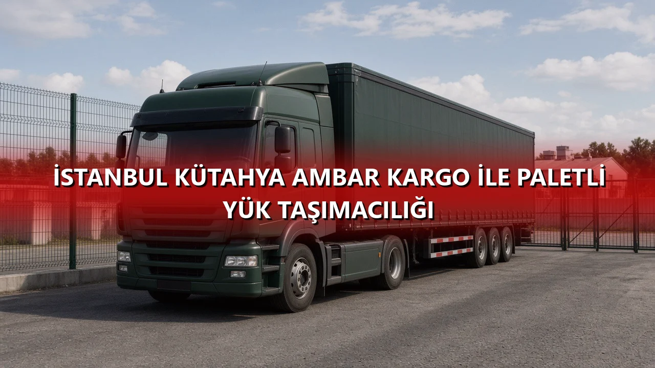 İstanbul Kütahya Ambar Kargo İle Paletli Yük Taşımacılığı